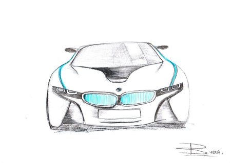 BMW i8 чертеж