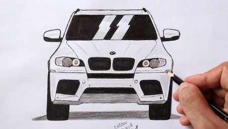 Нарисовать БМВ ай 8