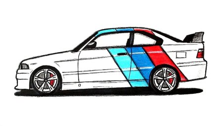 BMW e34 m5 draw