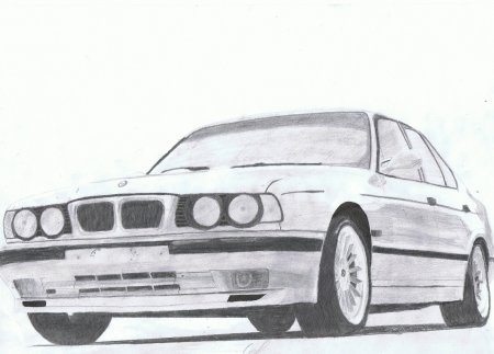 BMW m5 e60 рисунок