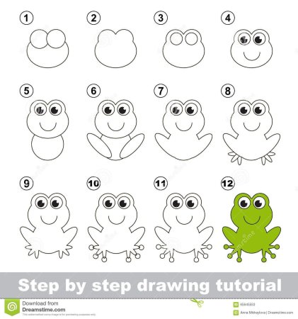 Нарисовать лягушку