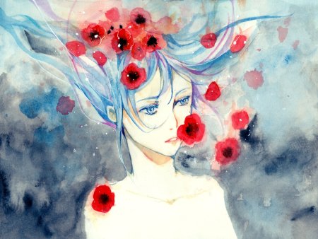 Аниме акварелью