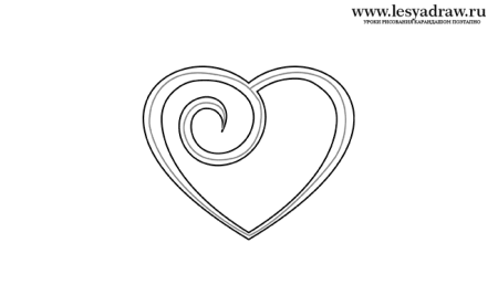 Узоры для срисовки карандашом легкие сердечки