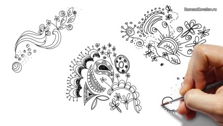 Поэтапное рисование узоров