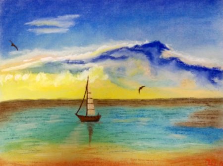 Морской пейзаж для детей