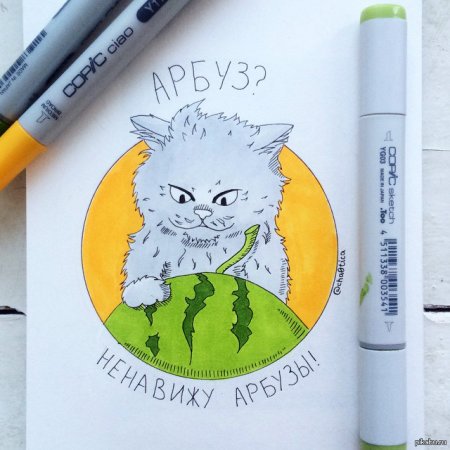 Простые рисунки маркерами