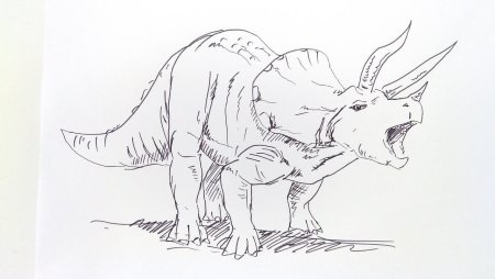 Динозавры карандашом для срисовки