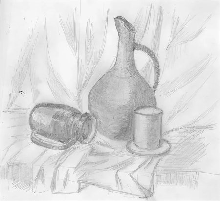 Натюрморт карандашом для начинающих