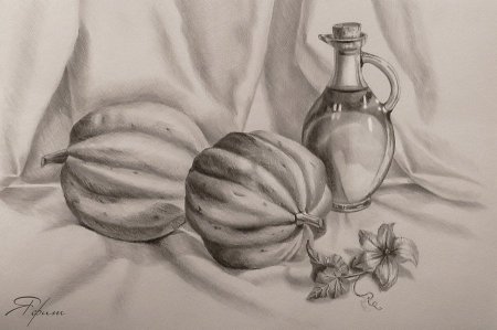 Натюрморт карандашом