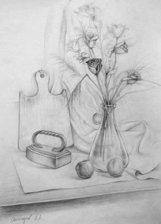 Натюрморт карандашом