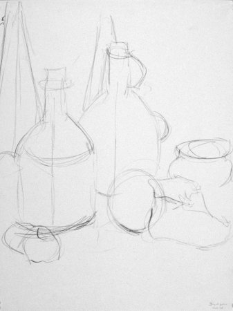 Набросок натюрморта карандашом для начинающих