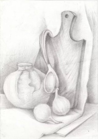 Натюрморт из предметов кухонной утвари