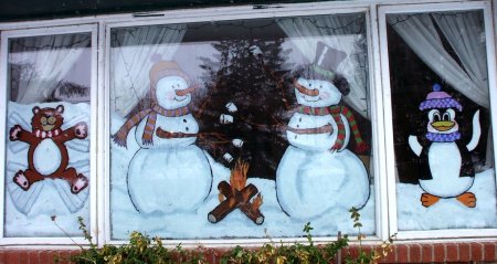 Рисование на окнах к новому году