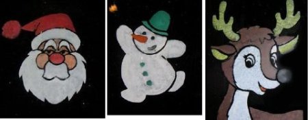 Узоры на окна красками