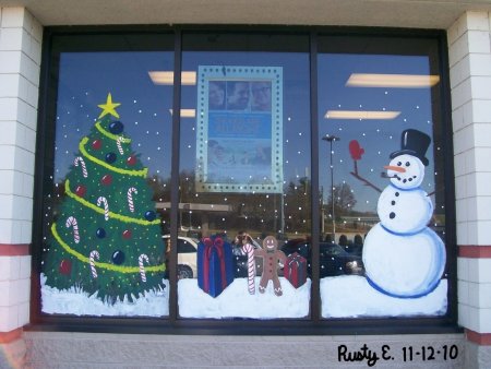 Новогодние рисунки гуашью