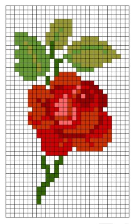 Якорь по клеточкам