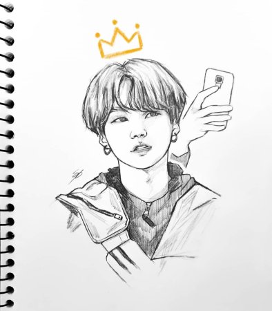 Никки скетч БТС