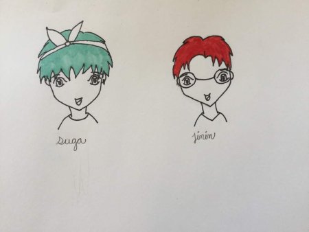 БТС Чиби для срисовки для начинающих