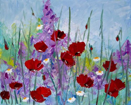 Пейзаж в теплых тонах