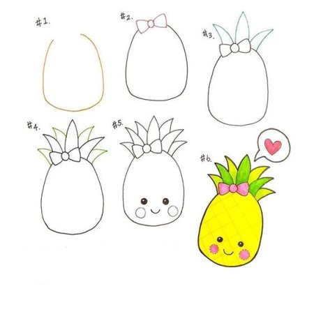 Рисунки пошагово легкие для срисовки