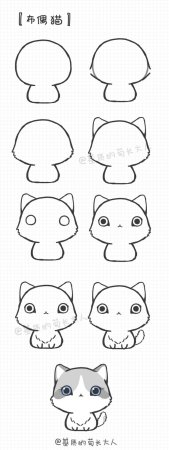 Котята для срисовки для начинающих