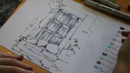 Рисунки маркерами для скетчинга