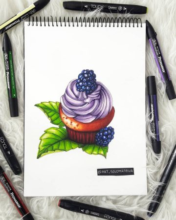 Скетчинг для начинающих маркерами пошагово