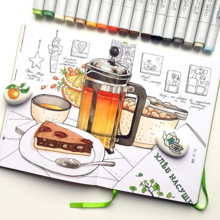 Рисунки маркерами для начинающих