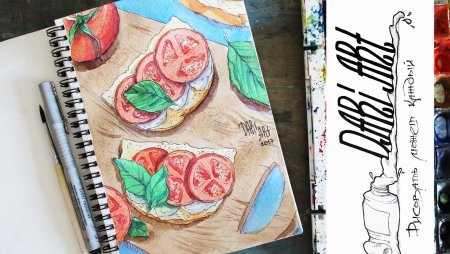 Рисунки цветными карандашами