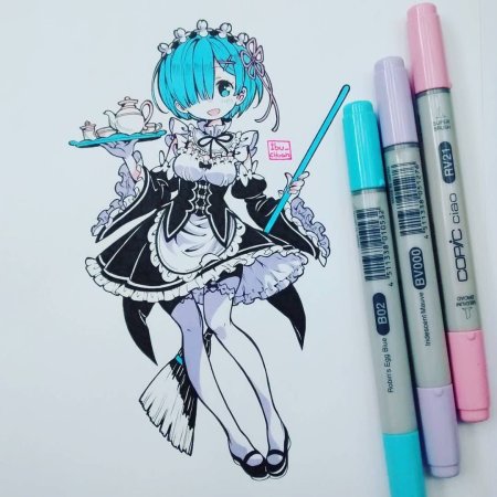 Рисование Копик маркерами