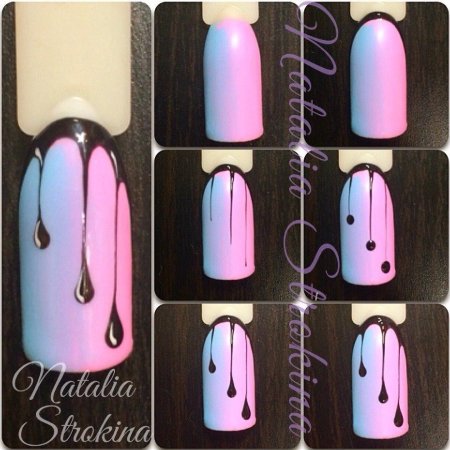 Цветочки на ногтях для начинающих