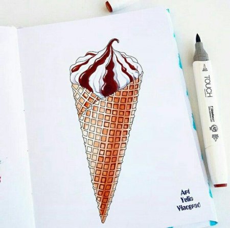 Скетчи маркерами сладости