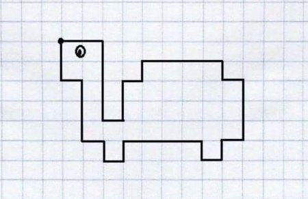 Рисование животных по клеточкам для детей