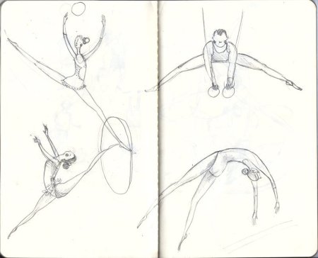 Гимнастика зарисовки