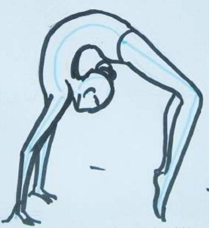 Гимнастика рисунки карандашом