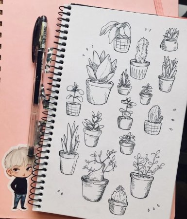 Скетчбук карандашом для начинающих