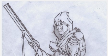 Сталкер рисунки карандашом