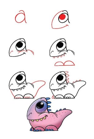 Лёгкие рисунки монстриков