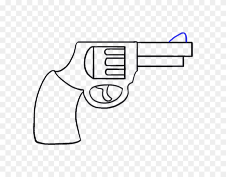 Поэтапное рисование пистолета