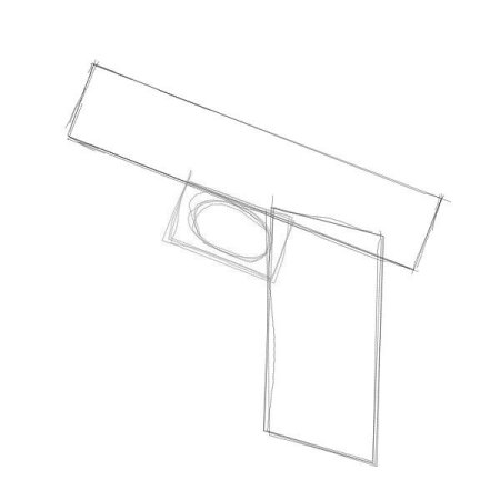 Трафарет пистолета