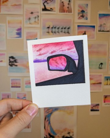 Полароиды рисунки