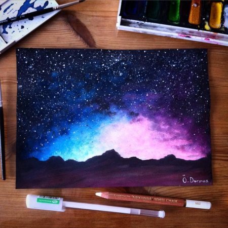 Космическая акварель