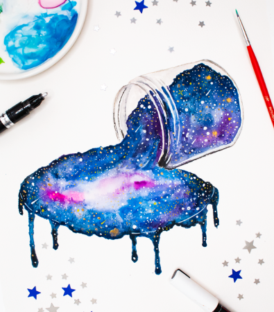 Космос картинки для срисовки