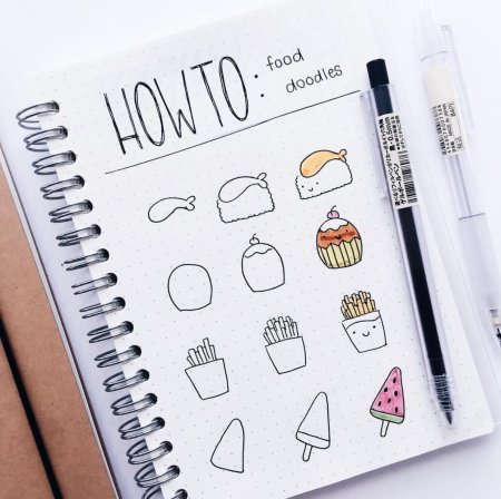 Рисунки для скетчбука лёгкие милые