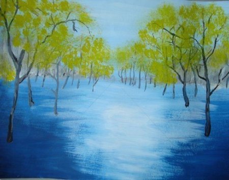 Пейзаж по рисованию