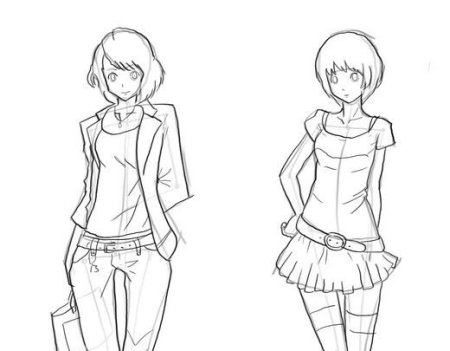 Как рисовать человека поэтапно аниме