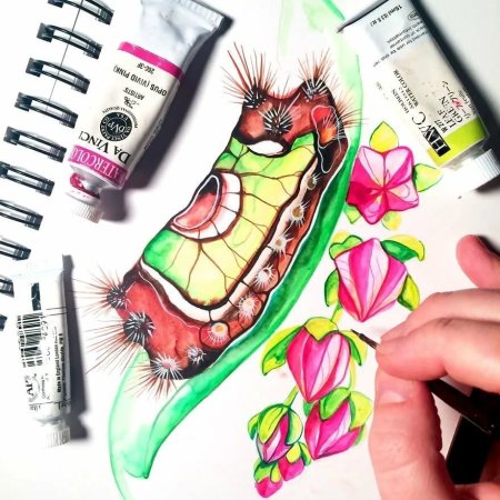 Рисование маркерами для скетчинга