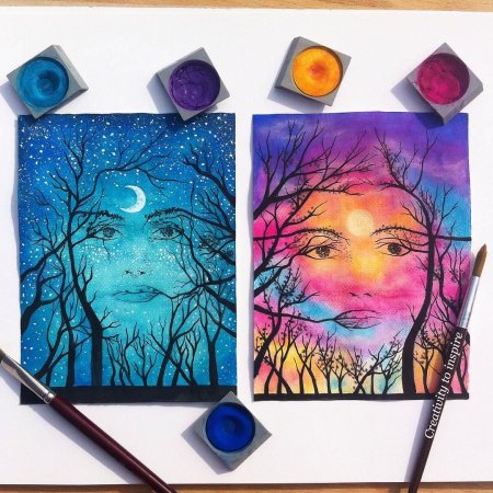 Идеи для рисования красками