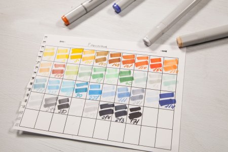 Рисунки маркерами для скетчинга легкие