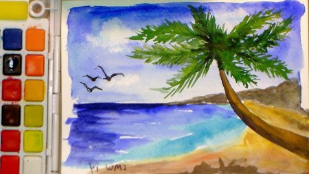 Рисунки красками